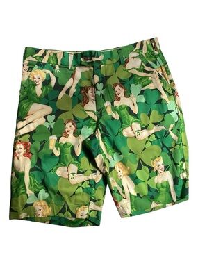 Loudmouth Erin Go Bragh  Flat Front Golf Shorts